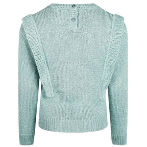 Mintgroene sweater S48977 - Capuchon Fashion