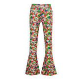 Multicolor geprinte flairpant Sanneke - Capuchon Fashion
