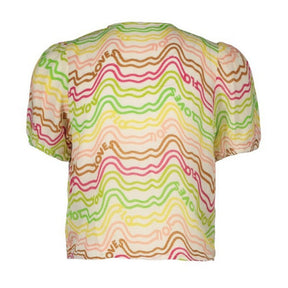 Multicolor rainbow knotted blouse - Capuchon Fashion
