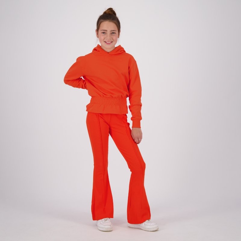 Oranje hoodie Nilla - Capuchon Fashion