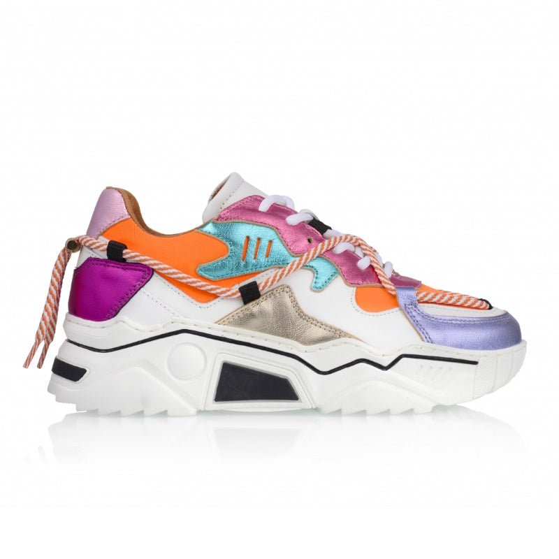 Oranje sneaker Jupiter - Capuchon Fashion