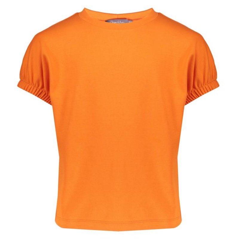 Oranje ss sweat Elastic Sleeves - Capuchon Fashion