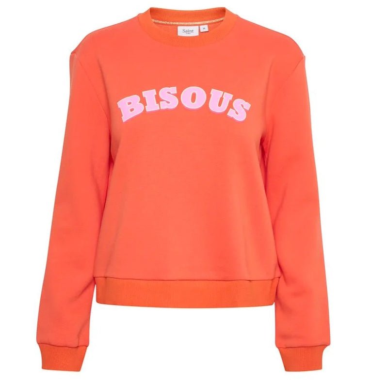 Oranje sweater Dajla - Capuchon Fashion