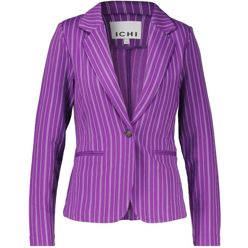 Paars gestreepte blazer Ruti - Capuchon Fashion