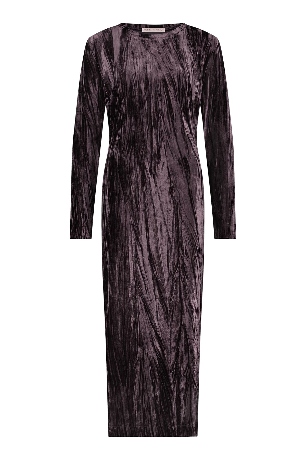 Paarse jurk Tammy velvet - Capuchon Fashion