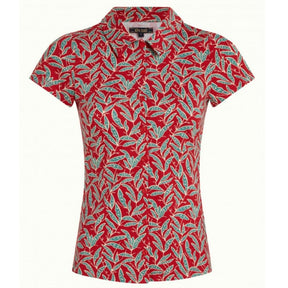 Rood geprinte blouse Pereira - Capuchon Fashion