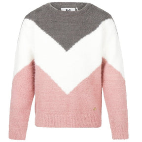 Roze pullover S48958 - Capuchon Fashion