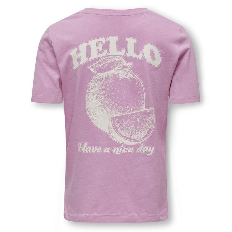 Roze t-shirt Nancy Fruit - Capuchon Fashion