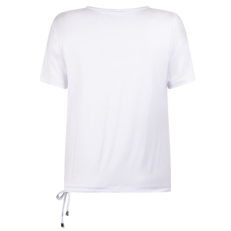 Wit geprint t-shirt Amani - Capuchon Fashion