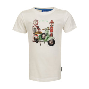 Wit t-shirt Wheels - Capuchon Fashion