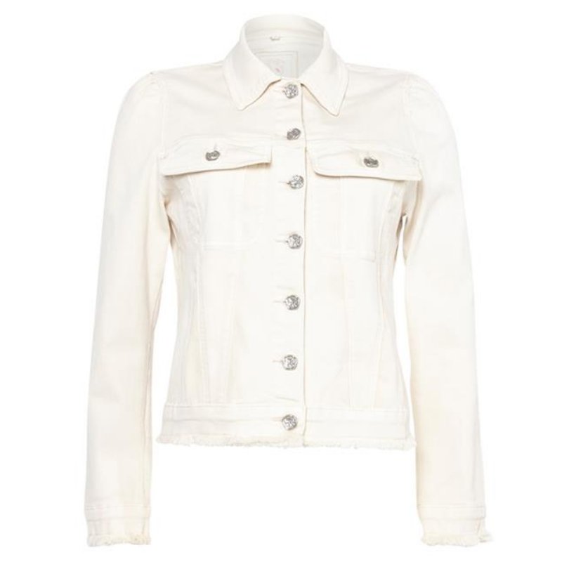 Witte jacket Florez - Capuchon Fashion