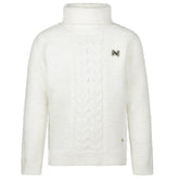 Witte pullover S48944 - Capuchon Fashion