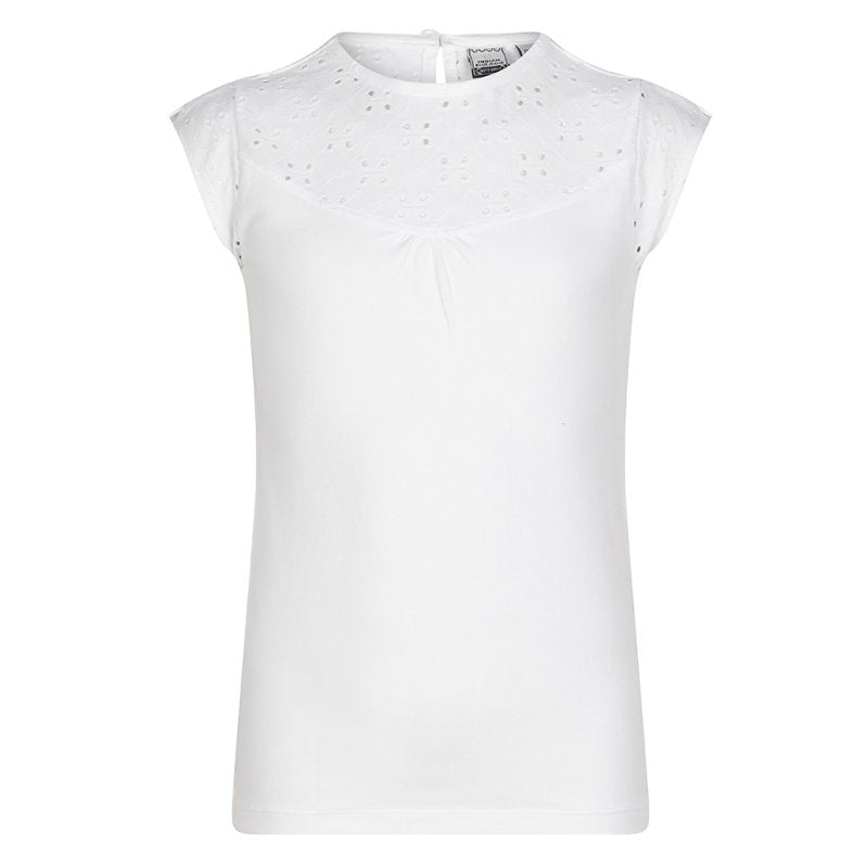 Witte singlet Embroidery - Capuchon Fashion