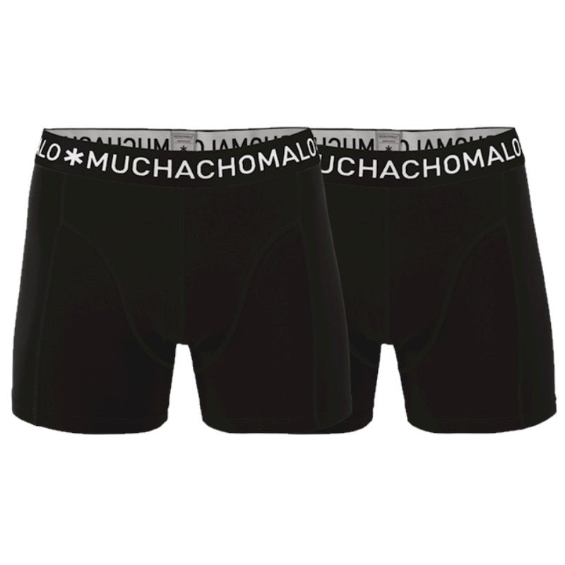 Zwarte 2-pack boxershorts Solid MEN - Capuchon Fashion