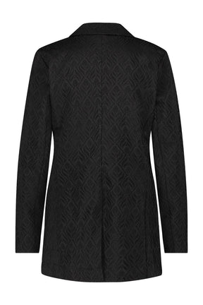Zwarte blazer Sence jacquard - Capuchon Fashion