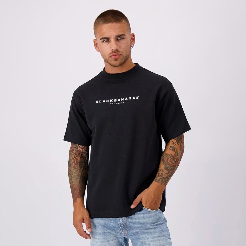 Zwarte tee Signature - Capuchon Fashion